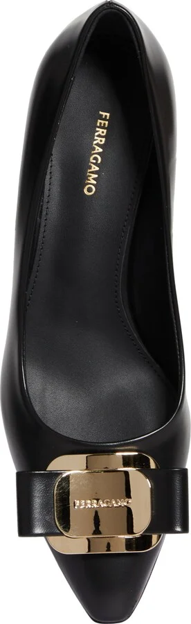 Zelma Bow Kitten Heel Pointed Toe Pump - Image 5