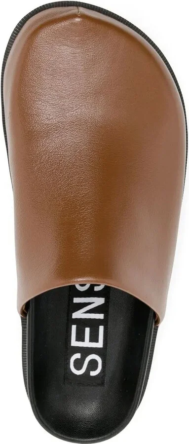 Zen flat leather mules - Image 4
