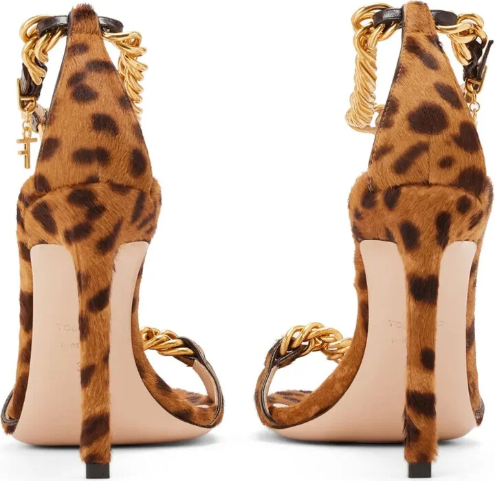 Zenith 105mm calf-hair sandals - Image 3