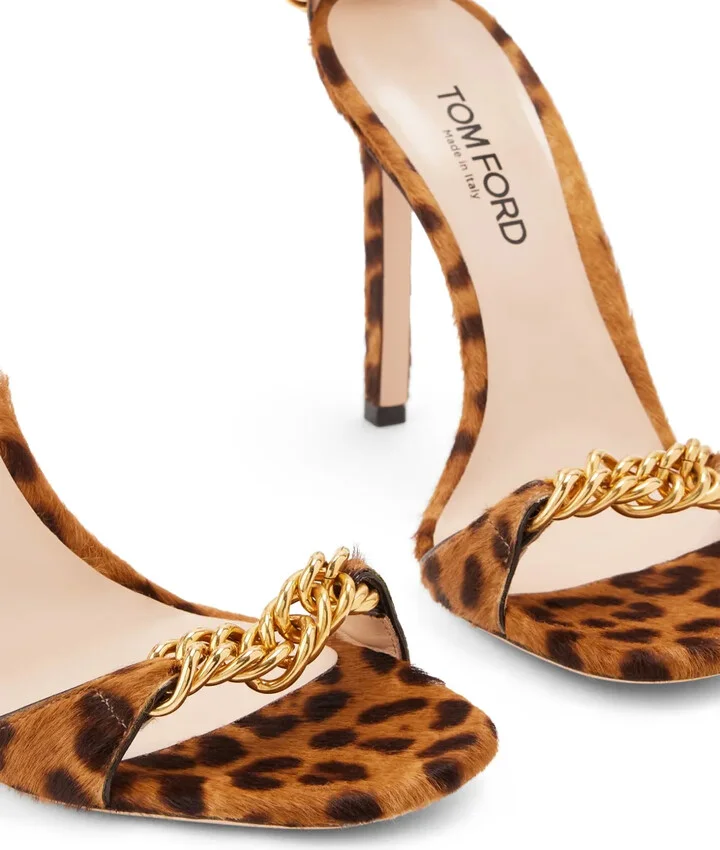 Zenith 105mm calf-hair sandals - Image 4