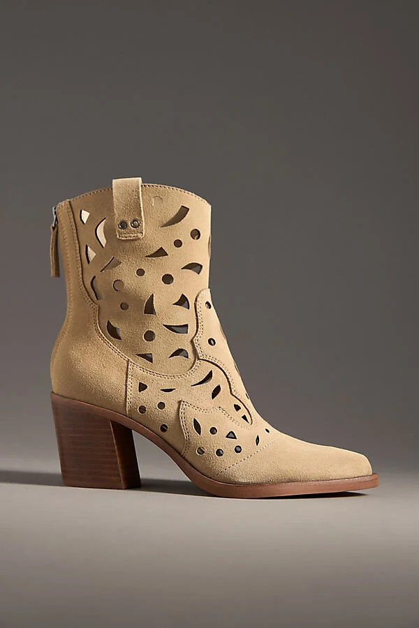 Zenobi Cutout Western Ankle Boots