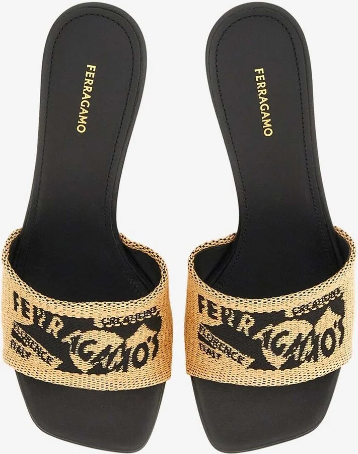Zenobia 55 Logo Jacquard Mules - Image 2