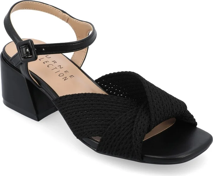 Zerlina Knit Block Heel Sandal