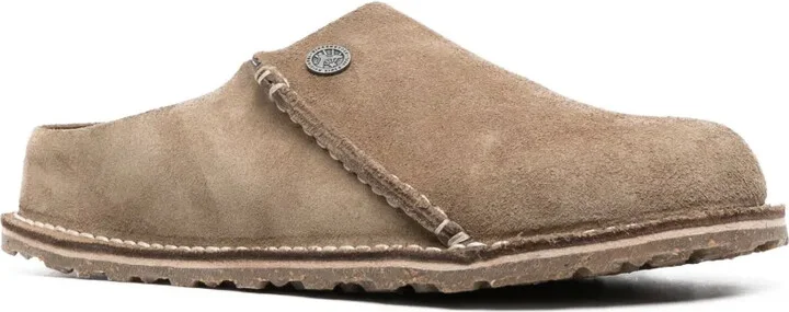 Zermatt logo-debossed suede slippers - Image 2