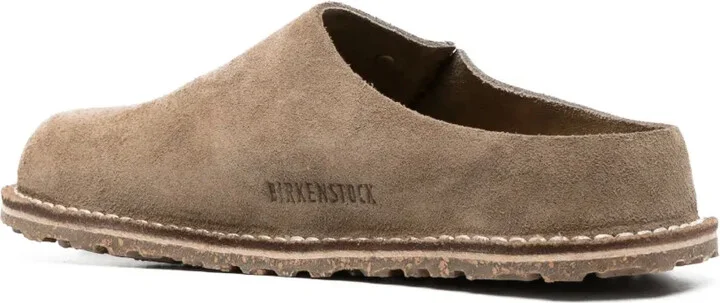 Zermatt logo-debossed suede slippers - Image 3