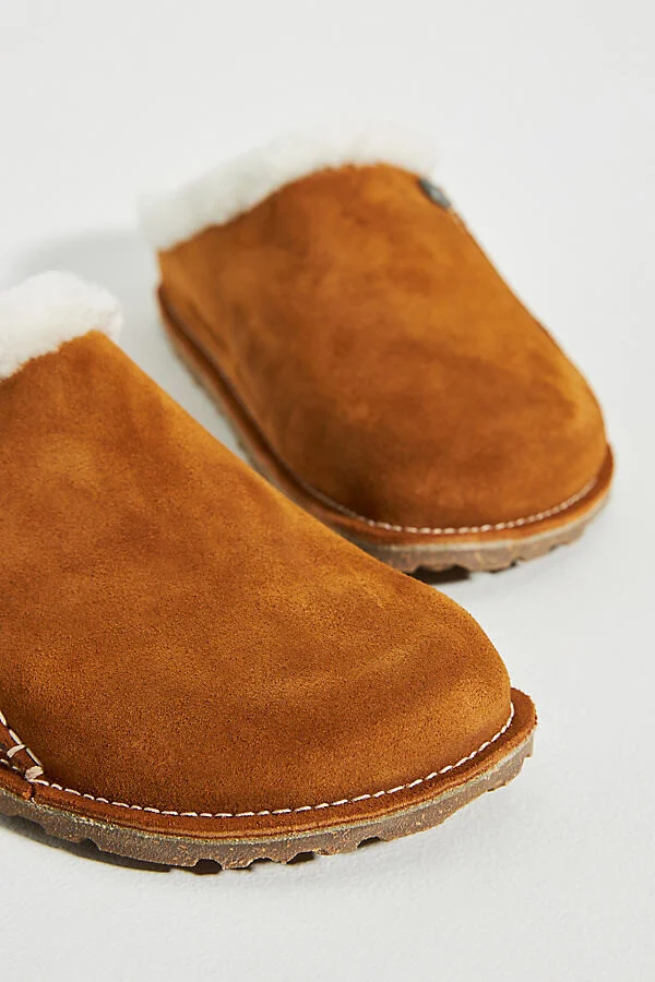Zermatt Premium Suede Shearling Clogs - Image 3