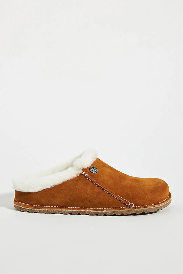 Zermatt Premium Suede Shearling Clogs