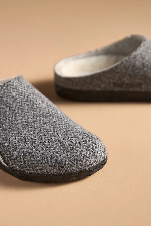 Zermatt Wool Felt Shearling Clogs - Image 3