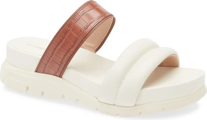IVORY/ CUOIO CROC PRINT/ GOLD