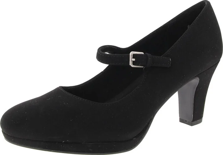 ZEST Womens Adjustable Manmade Mary Jane Heels