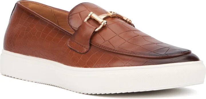 Zeth Croc Embossed Horsebit Loafer