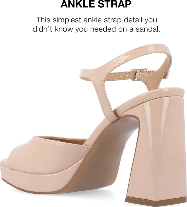 Ziarre Patent Block Heel Sandal - Image 8