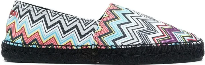 Zig Zag-Woven Espadrilles