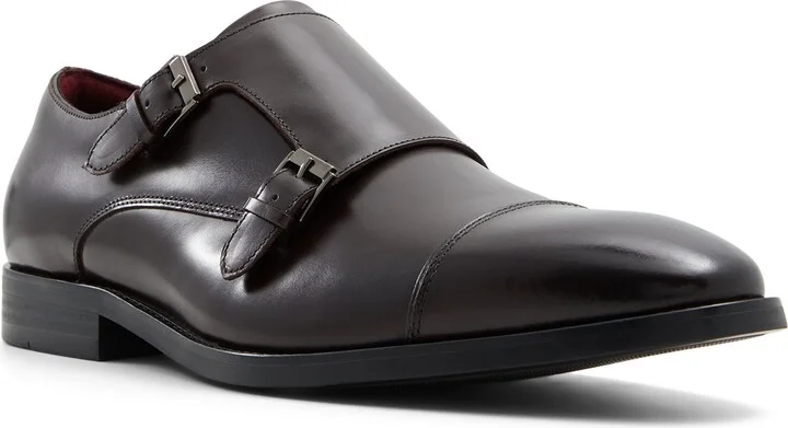 Zigof Cap Toe Double Monk Strap Shoe