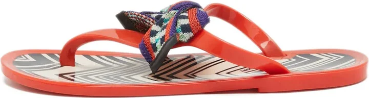 zigzag Bow sandals