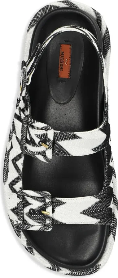 Zigzag-Knit Buckled Sandals - Image 4