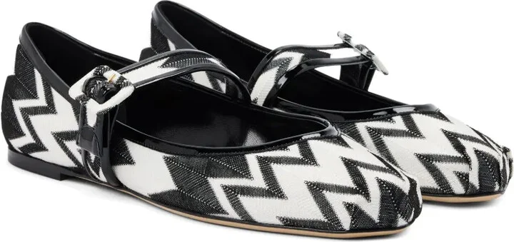 Zigzag-pattern ballerinas - Image 2