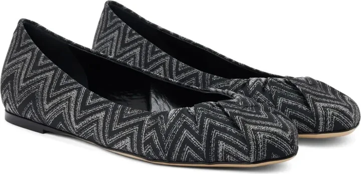 Zigzag-pattern ballerinas - Image 2