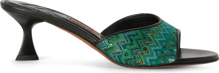 Zigzag-Pattern Sandals