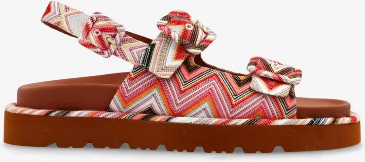 Zigzag Patterned Sandals
