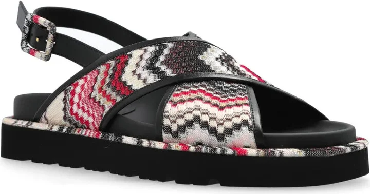 Zigzag Slingback Sandals - Image 2