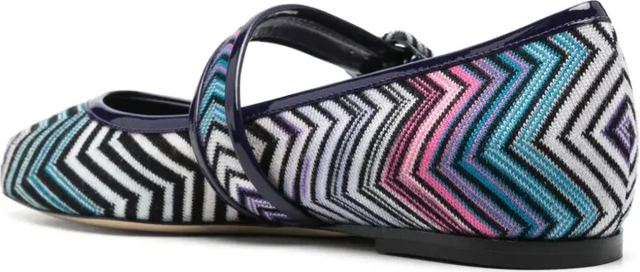 Zigzag-Woven Ballet Flats - Image 3
