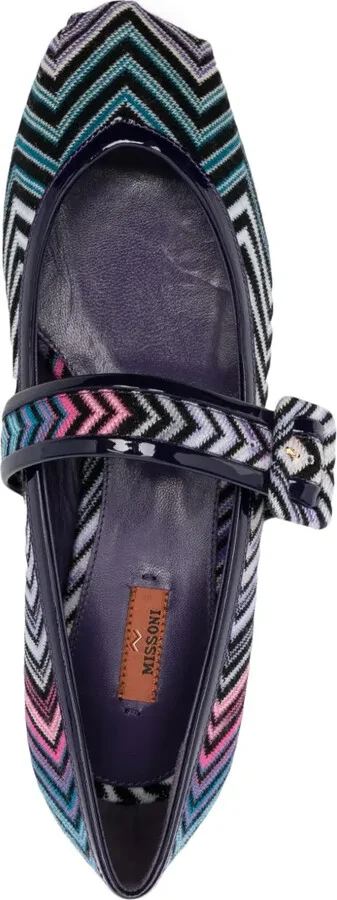 Zigzag-Woven Ballet Flats - Image 4