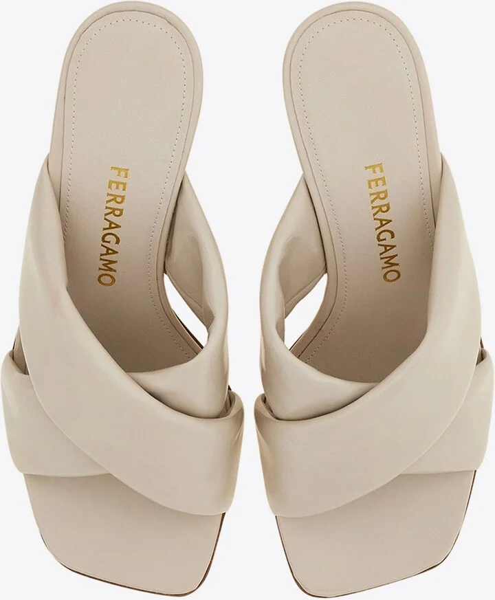 Zilda 70 Gancini Leather Sandals - Image 2