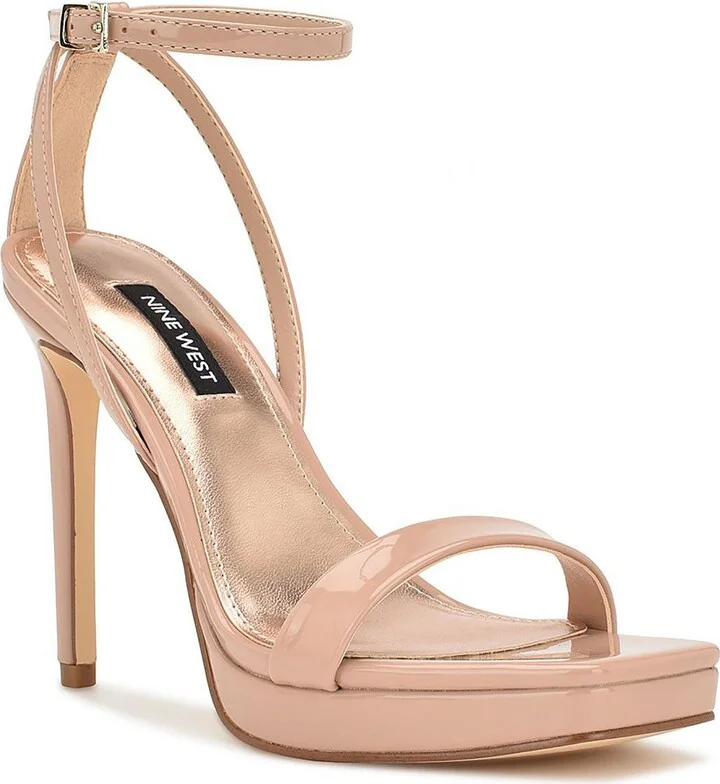 Zilo 3 Womens Patent Strappy Ankle Strap