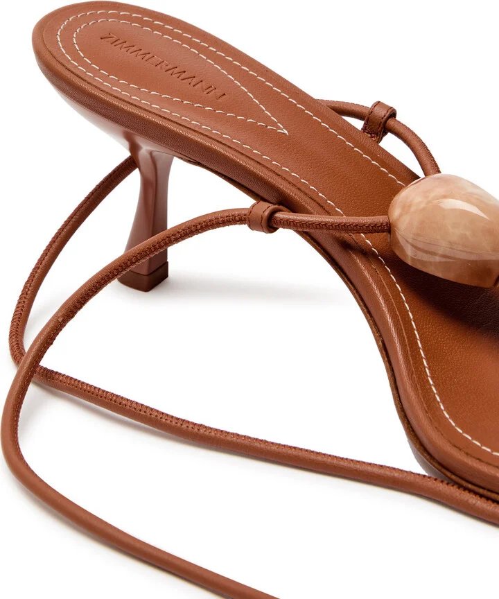 Zimmermann Gleam 65 Leather Sandals - Image 4