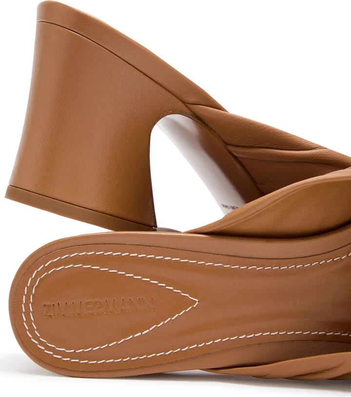 Zimmermann Gleam 75 Leather Mules - Image 4