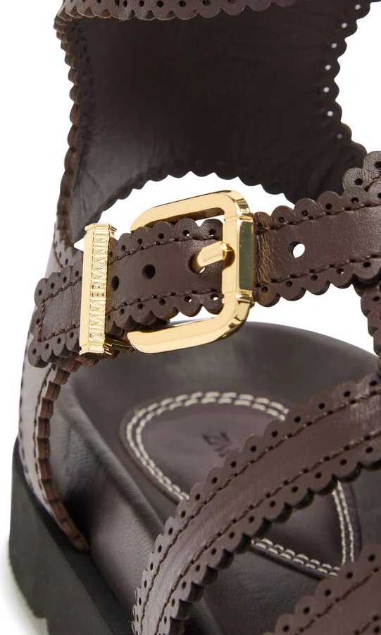 Zimmermann Goldie Gladiator Leather Sandals - Image 4