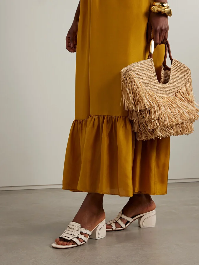 Zimmermann - Goldie Leather Mules - Cream - Image 2