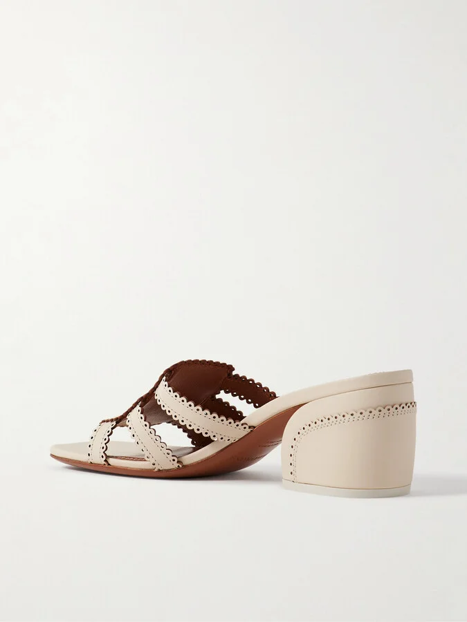 Zimmermann - Goldie Leather Mules - Cream - Image 3