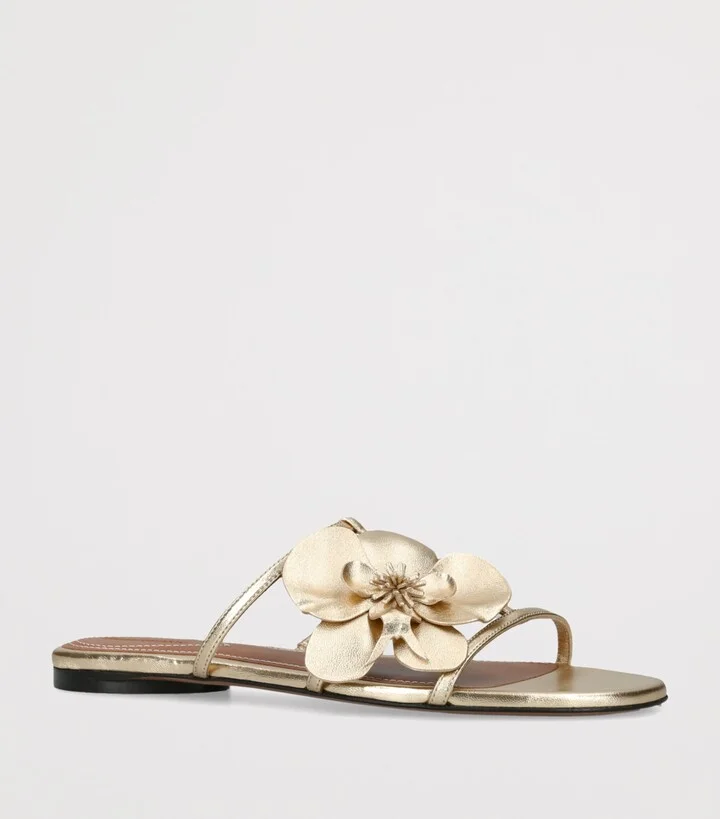 Zimmermann Leather Orchid Slides - Image 3