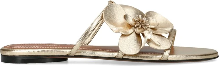 Zimmermann Leather Orchid Slides