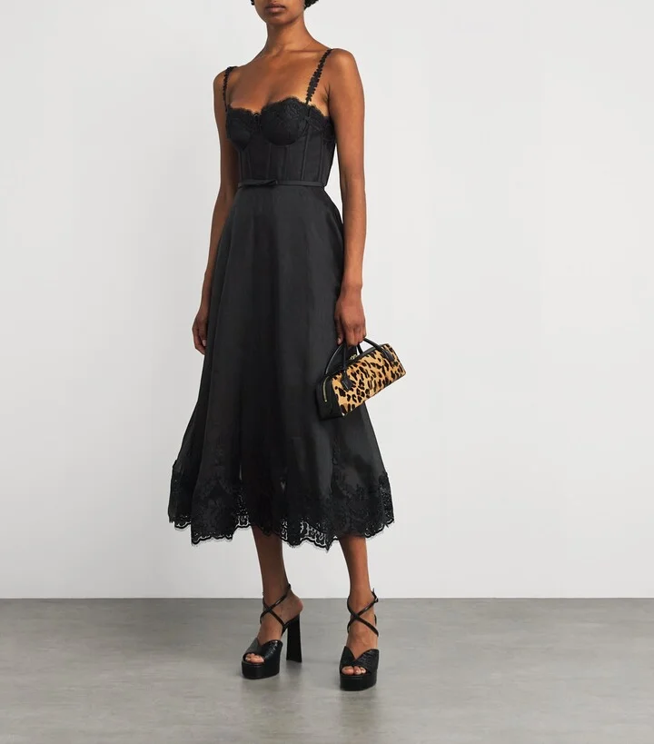 Zimmermann Linen-Silk Hypnotic Midi Dress - Image 2