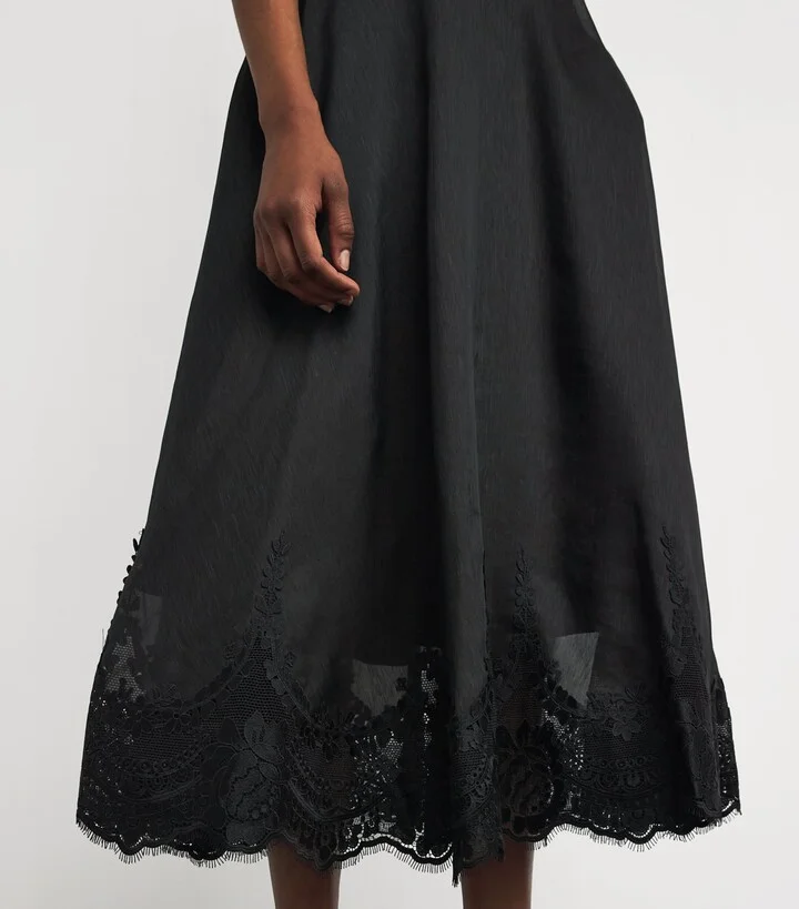 Zimmermann Linen-Silk Hypnotic Midi Dress - Image 4