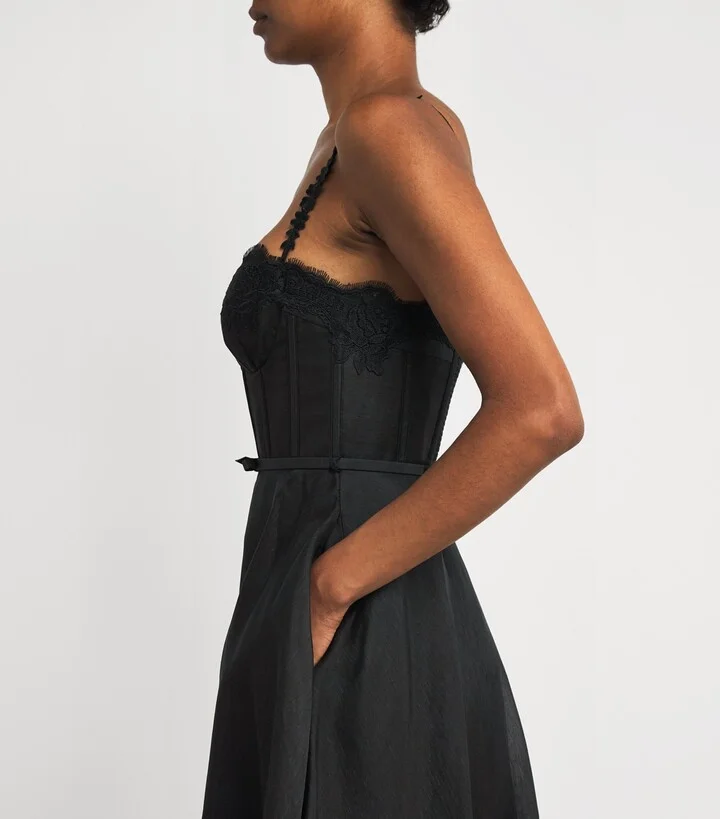 Zimmermann Linen-Silk Hypnotic Midi Dress - Image 6