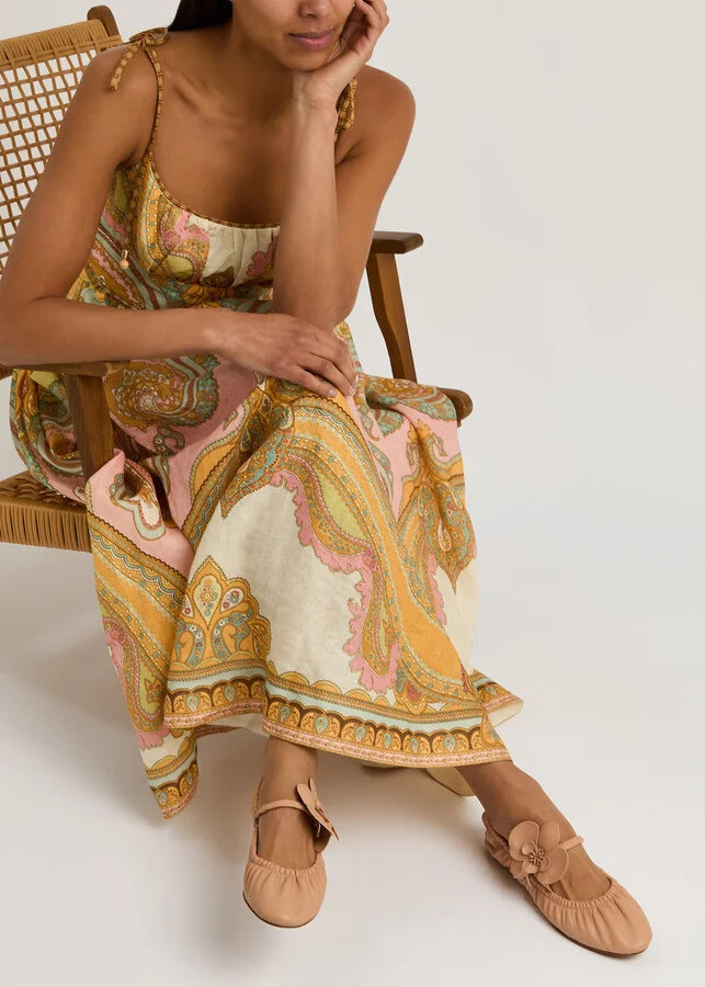 Zimmermann Orchid Leather Ballet Flats - Image 5