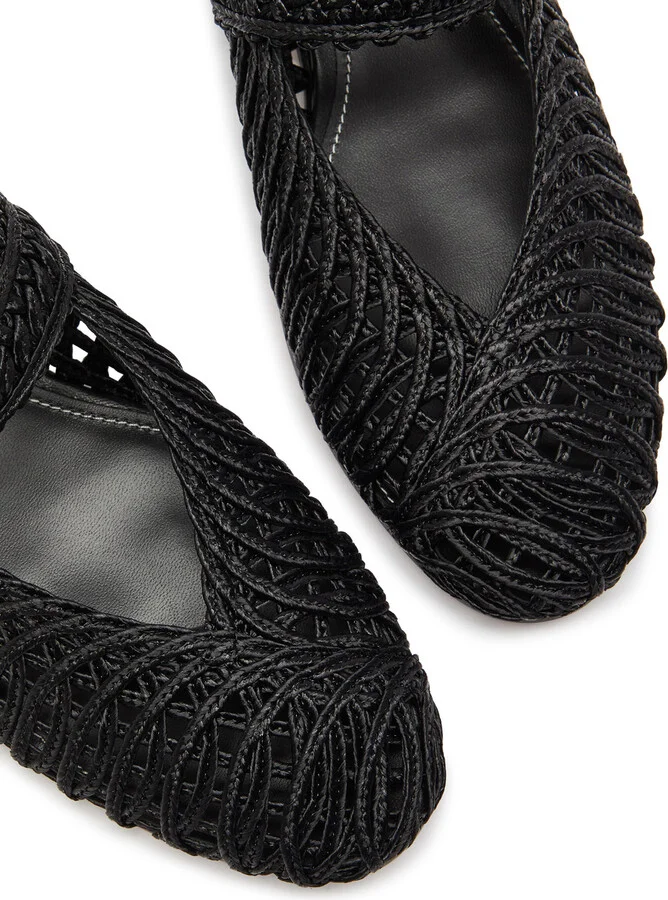 Zimmermann Reef Woven Ballet Flats - Image 3