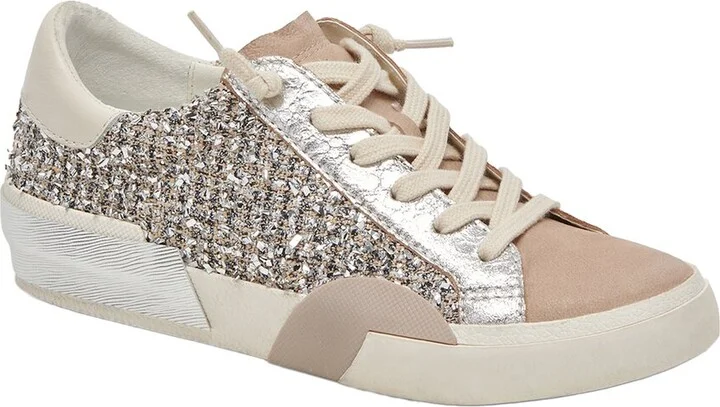 Zina Leather & Twill Sneaker