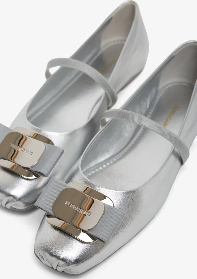 Zina silver ballerinas - Image 4