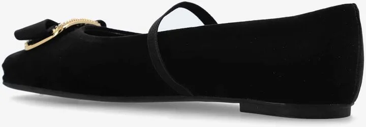 Zina Vara Plate Velvet Ballet Flats - Image 2