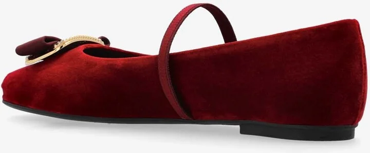Zina Vara Plate Velvet Ballet Flats - Image 2