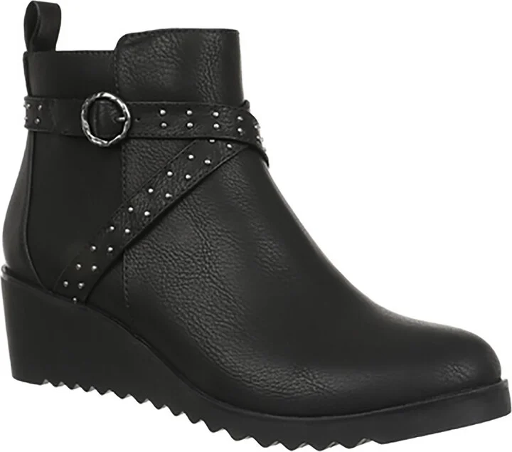 Zinfandel 2 Womens Studded Faux Leather Ankle Boots