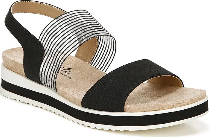 Zing Womens Padded Insole Slip On Flatform Sandals