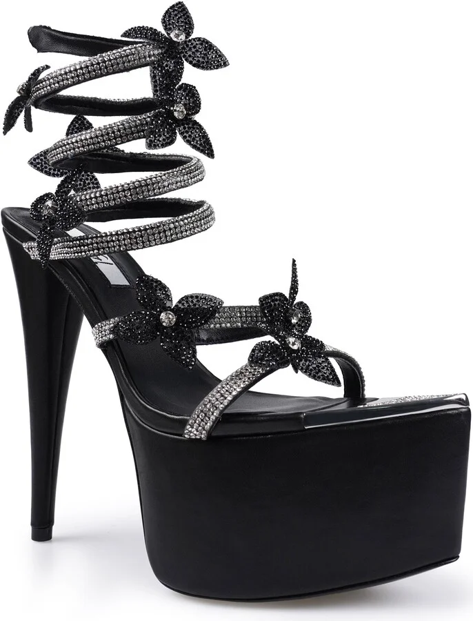 Zinnia Embellished Strappy Platform Sandal