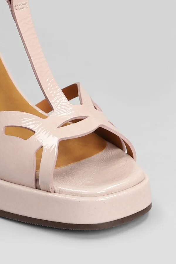 Zinto 46 Sandals In Rose-pink Leather - Image 5
