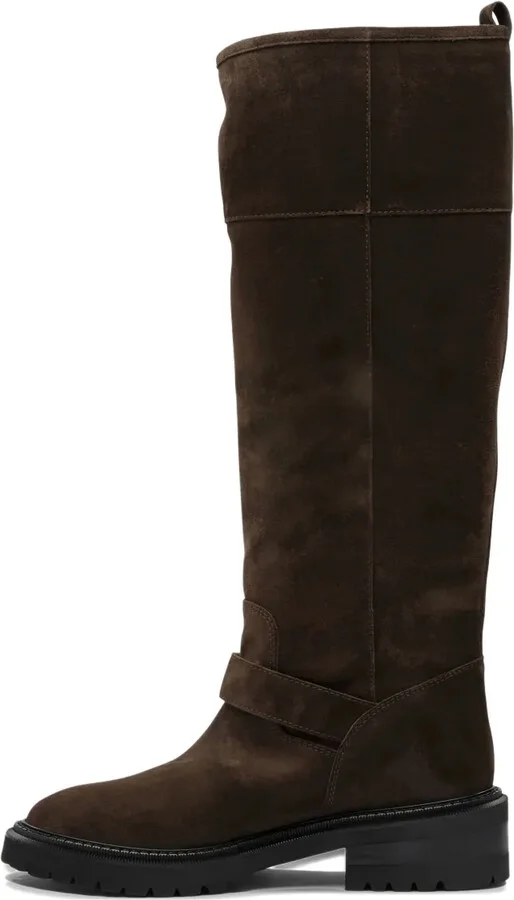 Zip-Buckle Suede Boots - Image 3
